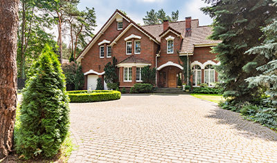 A large driveway